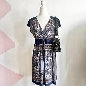 En Focus Floral‎ Babydoll Dress, Cottagecore Romantic Vintage Brunch Sz 10